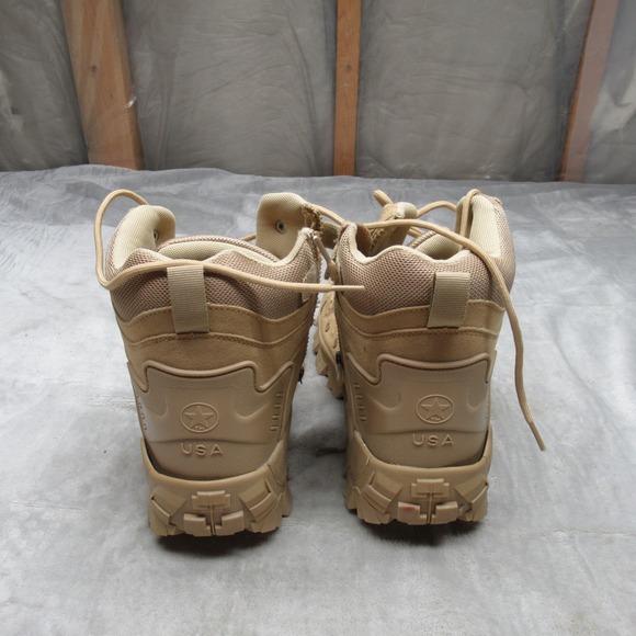 KKK Mens Tactical Combat Boot 13US 47EU Beige Zipper Lace Up Rugged Outdoor NEW? main image 10